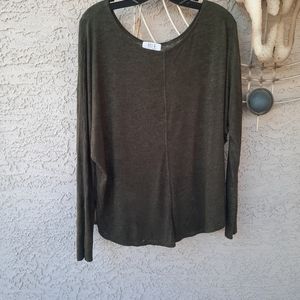 Boat neck dolman sleeve sweater